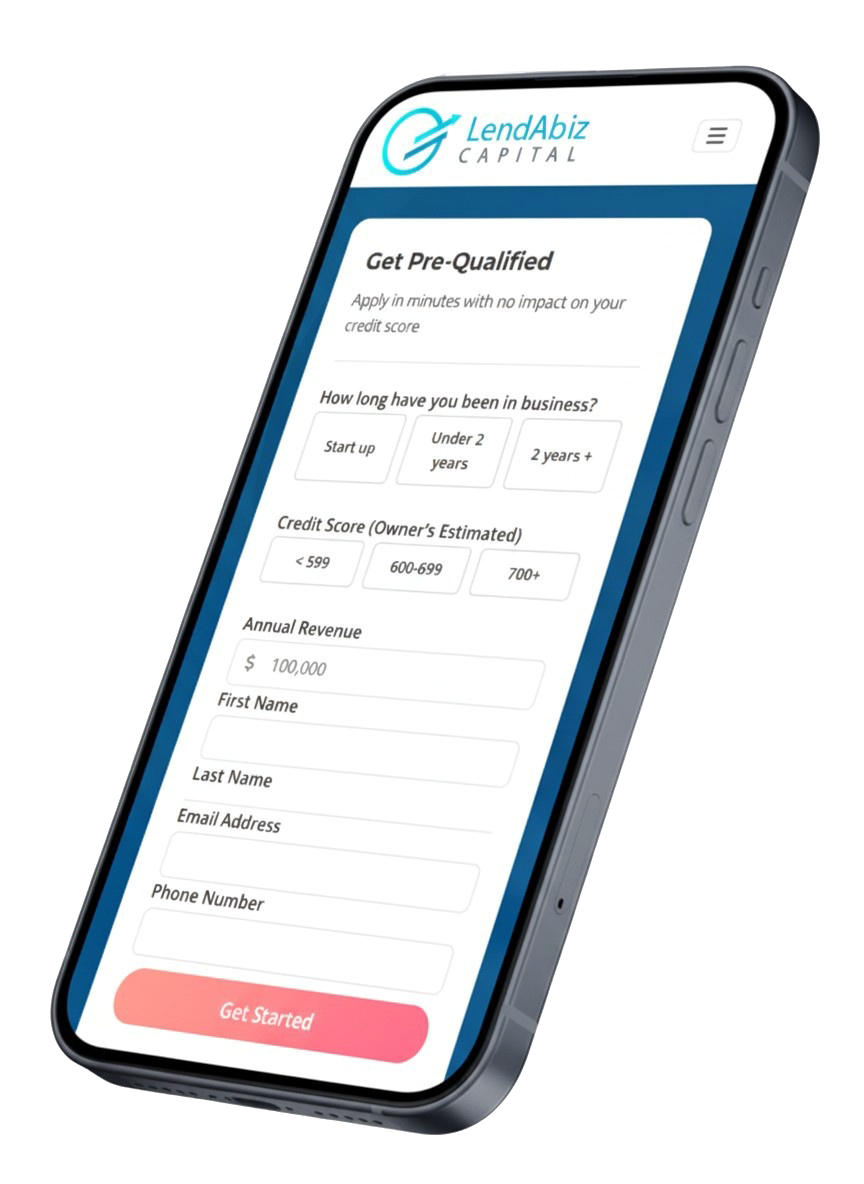 LendAbiz loan application interface